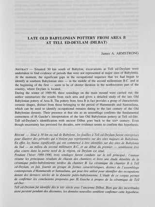 Etudes mésopotamiennes: recueil de textes offerts à Jean-Louis Huot