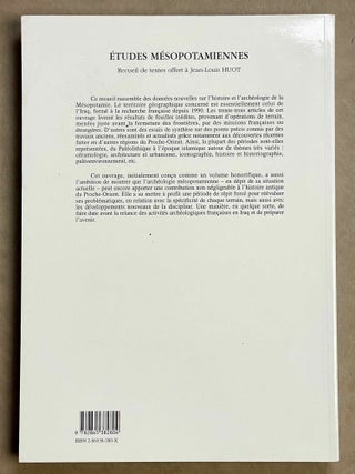 Etudes mésopotamiennes: recueil de textes offerts à Jean-Louis Huot