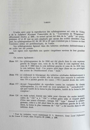 Les scribes de Cnossos. Essai de classement des archives d'un palais mycénien.[newline]M8869-10.jpeg