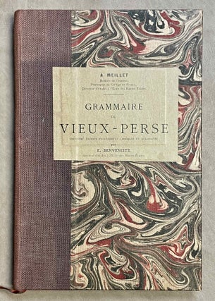 Item #M8875 Grammaire du Vieux-Perse. Deuxième Edition. Entièrement corrigée et augmentée par...[newline]M8875-00.jpeg
