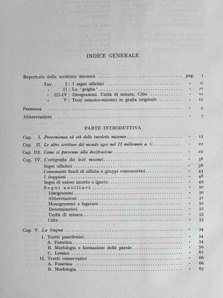 Avviamento allo Studio del Miceneo Struttura, Problemi e Testi