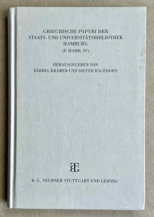 Item #M8879 Griechische Papyri der Staats- und Universitätsbibliothek Hamburg (P. Hamb. IV)....[newline]M8879-00.jpeg