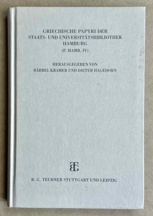 Item #M8879 Griechische Papyri der Staats- und Universitätsbibliothek Hamburg (P. Hamb. IV)....