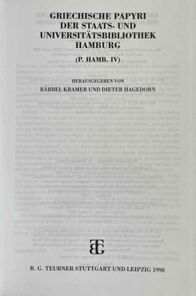 Griechische Papyri der Staats- und Universitätsbibliothek Hamburg (P. Hamb. IV)[newline]M8879-01.jpeg