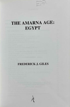 The Amarna Age: Egypt