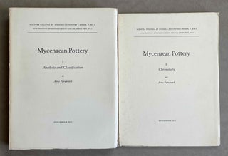 Item #M8887 Mycenaean Pottery. Vol. I: Analysis and classifications. Vol. II: Chronology (without...[newline]M8887-00.jpeg