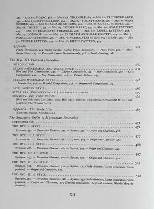 Mycenaean Pottery. Vol. I: Analysis and classifications. Vol. II: Chronology (without volume III)