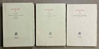 Item #M8893 Asculum II. Vol. I (by G. Conta): Il territorio di Asculum in età romana, 2 parts:...[newline]M8893-00.jpeg