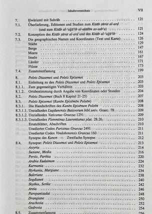 Die Nebenüberlieferung des 6. Buchs der Geographie des Ptolemaios. Griechische, lateinische, syrische, armenische und arabische Texte. Mit einer Karte.