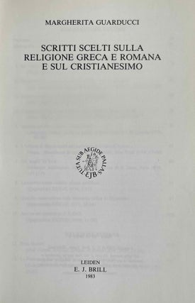 Scritti scelti sulla religione greca e romana e sul cristianesimo[newline]M8902-02.jpeg