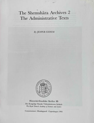The Shemshara Archives 2: the administrative texts[newline]M8903-01.jpeg
