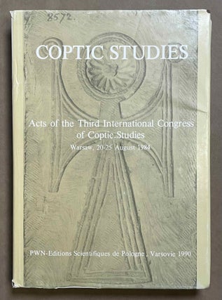 Item #M8906 Coptic studies / Studia Koptyjskie. Acts of the Third International Congress of...[newline]M8906-00.jpeg