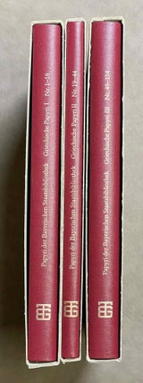 Item #M8920 Die Papyri der Bayerischen Staatsbibliothek München. Band I: Nr. 1-18: Griechische...