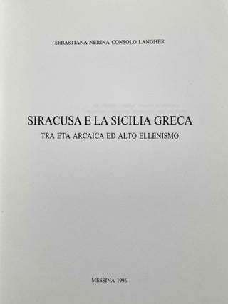 Siracusa e la Sicilia greca: tra età arcaica ed alto ellenismo[newline]M8927-01.jpeg