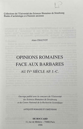 Opinions romaines face aux Barbares au IVe siècle ap. J.-C.[newline]M8936-01.jpeg