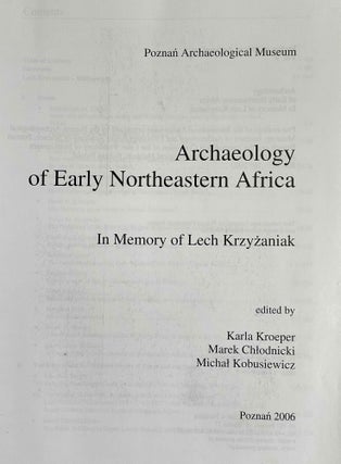 Archaeology of early Northeastern Africa[newline]M8951-02.jpeg