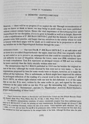 The two faces of Graeco-Roman Egypt. Greek and Demotic and Greek-Demotic texts and studies presented to P.W. Pestman.
