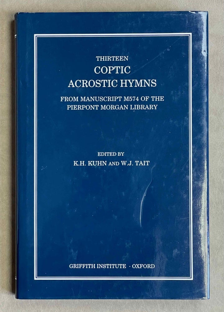 Item #M8993 Thirteen Coptic acrostic hymns. From manuscript M574 of the Pierpont Morgan library. KUHN Karl-Heinz.[newline]M8993-00.jpeg