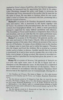 Thirteen Coptic acrostic hymns. From manuscript M574 of the Pierpont Morgan library.[newline]M8993-08.jpeg