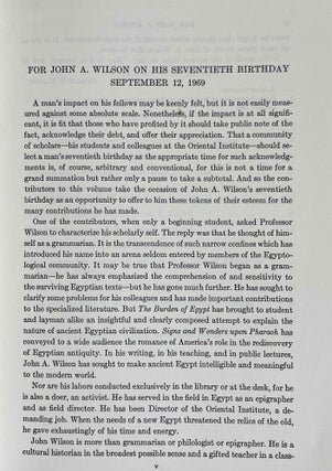 Studies in honor of John A. Wilson, September 12, 1969[newline]M8994-03.jpeg