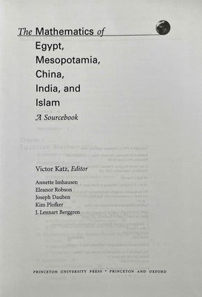 The mathematics of Egypt, Mesopotamia, China, India, and Islam. A sourcebook.[newline]M9000-01.jpeg