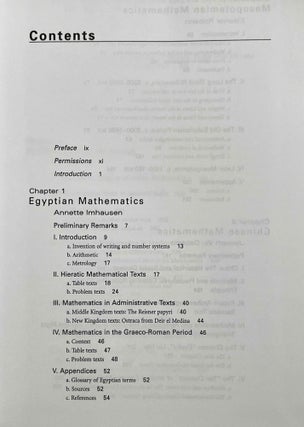 The mathematics of Egypt, Mesopotamia, China, India, and Islam. A sourcebook.[newline]M9000-02.jpeg