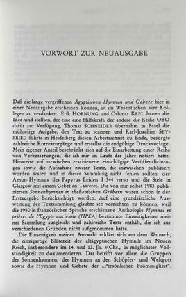 Ägyptische Hymnen und Gebete