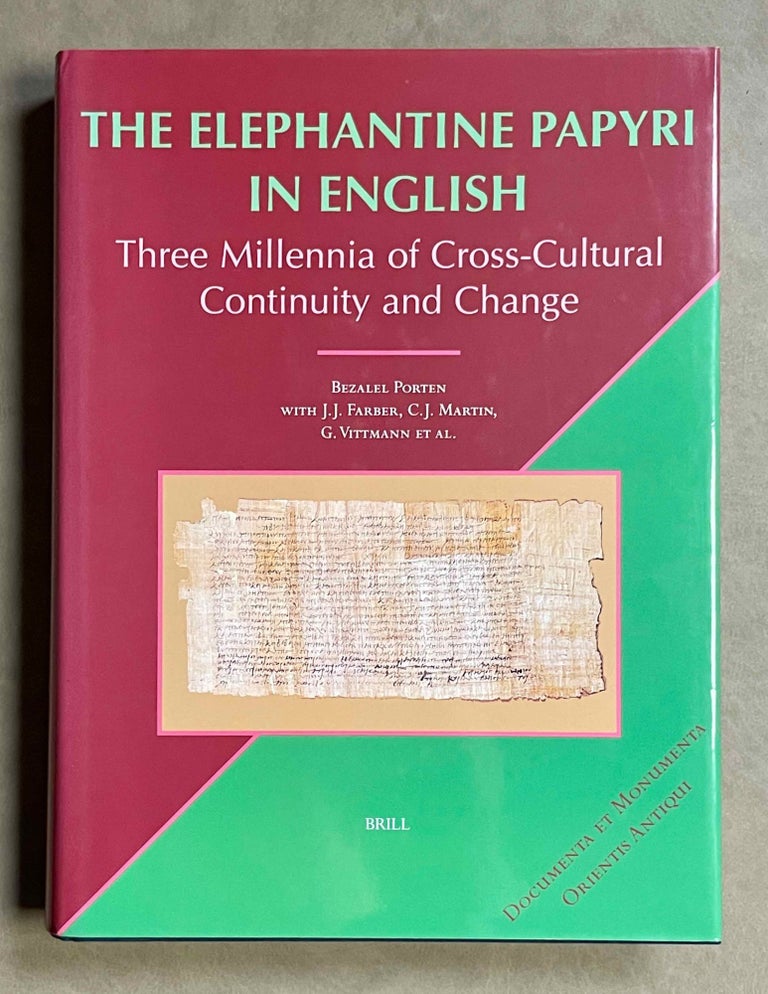 Item #M9013a The Elephantine papyri in English. Three millennia of cross-cultural continuity and change. PORTEN Bezalel.[newline]M9013a-00.jpeg