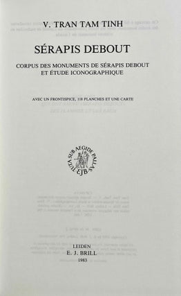 Sérapis debout. Corpus des monuments de Sérapis debout et étude iconographique.[newline]M9023-02.jpeg