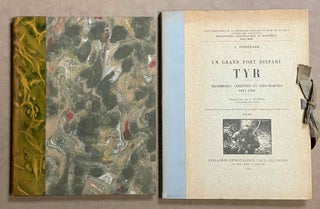 Item #M9025 Un grand port disparu: Tyr. Recherches aériennes et sous-marines, 1934-1936. Tome I:...