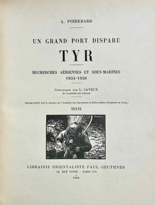 Un grand port disparu: Tyr. Recherches aériennes et sous-marines, 1934-1936. Tome I: Texte. Tome II: Planches (complete set)[newline]M9025-04.jpeg