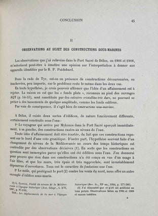 Un grand port disparu: Tyr. Recherches aériennes et sous-marines, 1934-1936. Tome I: Texte. Tome II: Planches (complete set)[newline]M9025-10.jpeg