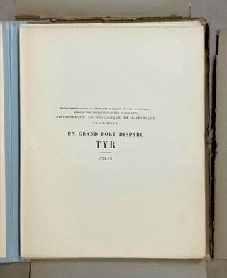 Un grand port disparu: Tyr. Recherches aériennes et sous-marines, 1934-1936. Tome I: Texte. Tome II: Planches (complete set)[newline]M9025-14.jpeg