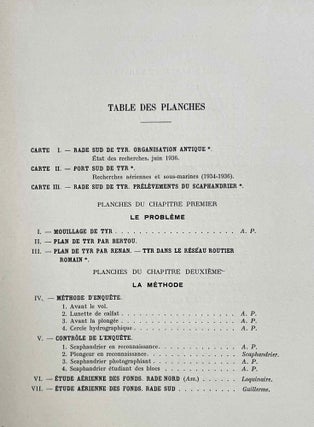 Un grand port disparu: Tyr. Recherches aériennes et sous-marines, 1934-1936. Tome I: Texte. Tome II: Planches (complete set)[newline]M9025-16.jpeg