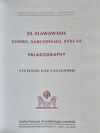 El-Hawawish Tombs, Sarcophagi, Stelae. Palaeography.[newline]M9027b-01.jpeg