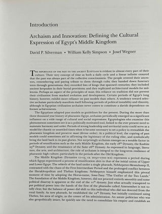 Archaism and Innovation. Studies in the Culture of Middle Kingdom Egypt.[newline]M9040-05.jpeg
