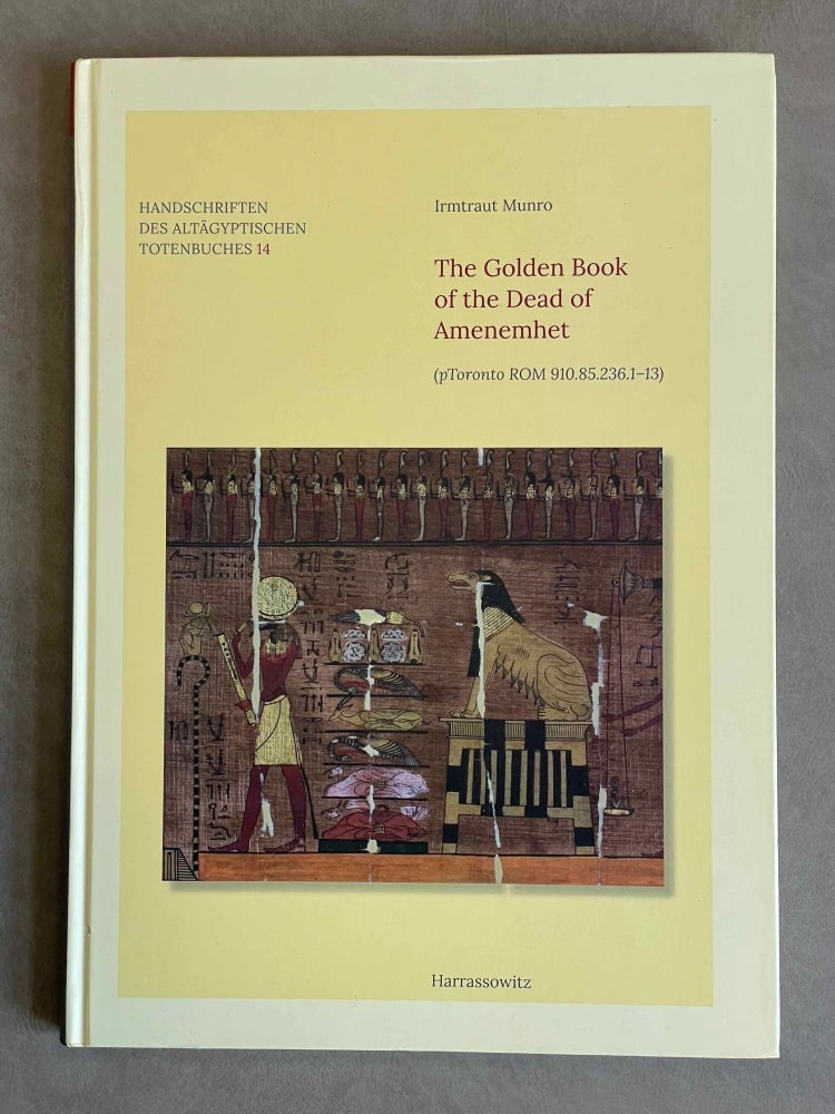 Item #M9045 The golden book of the dead of Amenemhet. Ptoronto Rom 910.85.236.1-13. MUNRO Irmtraut.[newline]M9045-00.jpeg