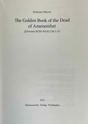 The golden book of the dead of Amenemhet. Ptoronto Rom 910.85.236.1-13.[newline]M9045-01.jpeg