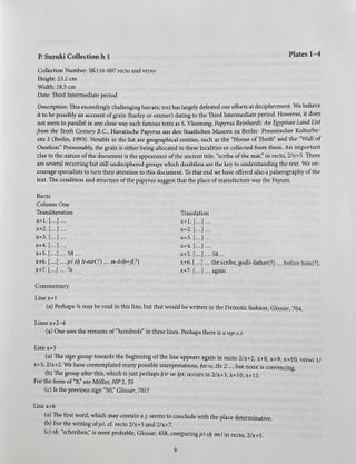 The Demotic and Hieratic Papyri in the Suzuki Collection of Tokai University