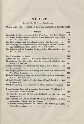 Zeitschrift der deutschen morgendländischen Gesellschaft. Neue Folge, Band 13 (Band 88).[newline]M9060-03.jpeg
