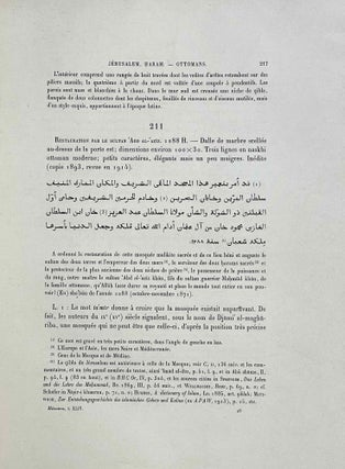Matériaux pour un Corpus inscriptionum Arabicarum. Syrie du Sud. Tome II: Jerusalem "Haram", fasc. 1-2 (complete in itself)[newline]M9064-12.jpeg