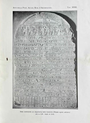 Item #M9066 Di una stela del Museo Egizio Vaticano contenente un importante testo funerario....[newline]M9066-00.jpeg
