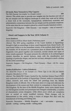 Abusir and Saqqara in the year 2010. 2 volumes (complete set)[newline]M9071-13.jpeg