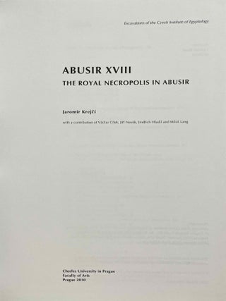 Abusir XVIII: The royal necropolis in Abusir[newline]M9074a-01.jpeg