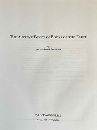 The Ancient Egyptian Books of the Earth