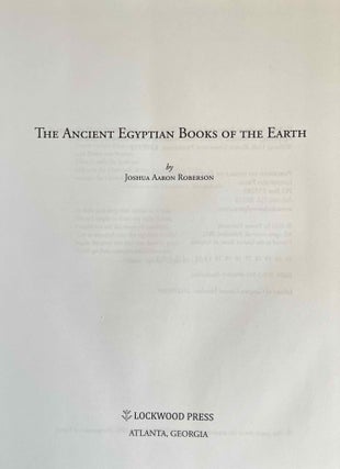 The Ancient Egyptian Books of the Earth