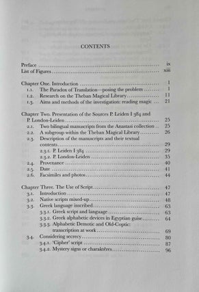 Priests, Tongues, and Rites. The London-Leiden Magical Manuscripts and Translation in Egyptian Ritual, 100-300 CE.