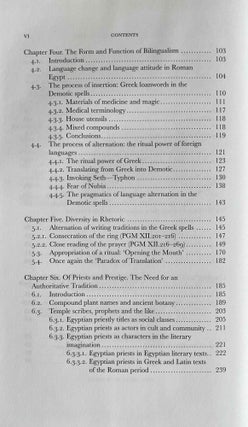 Priests, Tongues, and Rites. The London-Leiden Magical Manuscripts and Translation in Egyptian Ritual, 100-300 CE.
