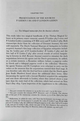 Priests, Tongues, and Rites. The London-Leiden Magical Manuscripts and Translation in Egyptian Ritual, 100-300 CE.