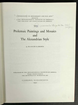 Ptolemaic Paintings and Mosaics and the Alexandrian Style